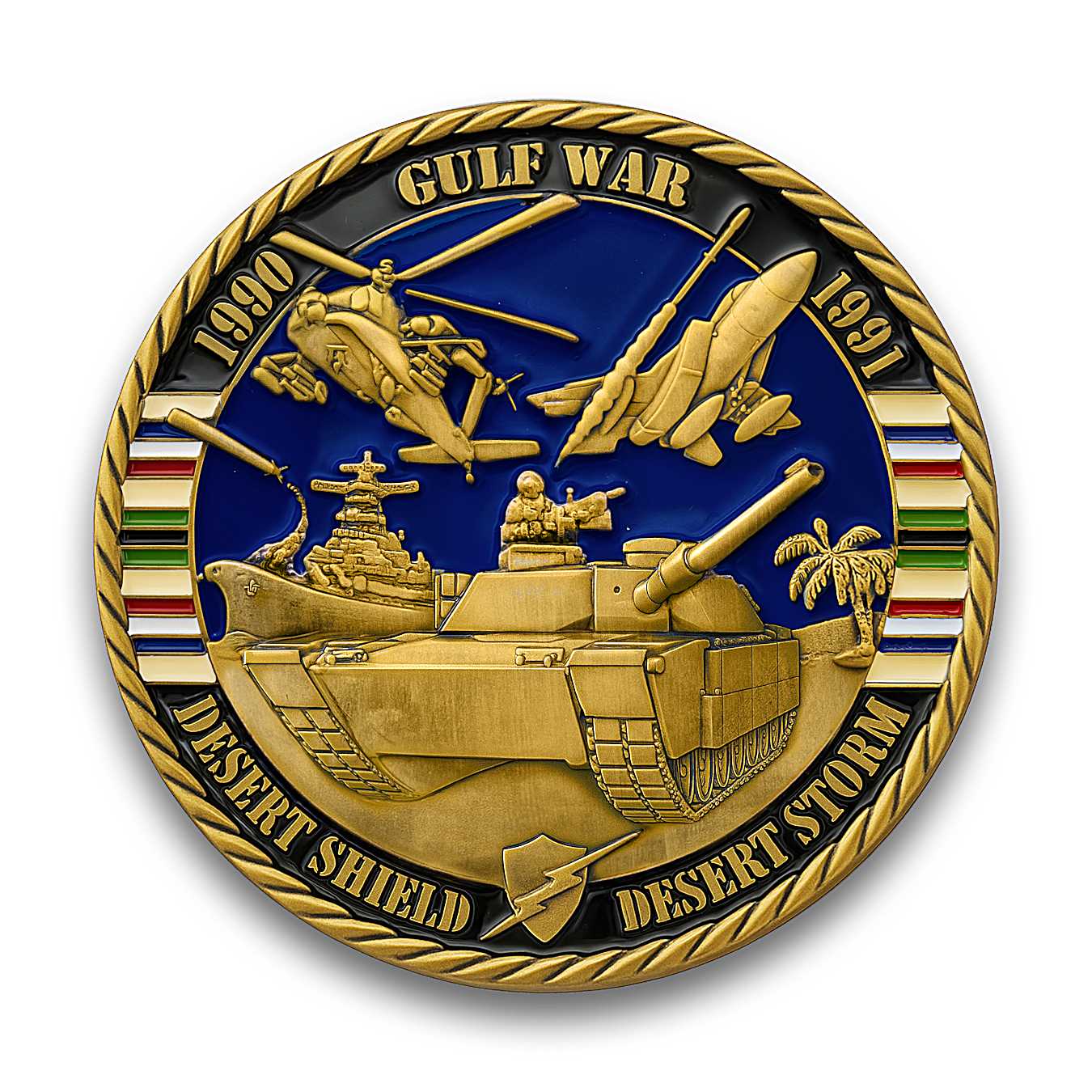 Desert Shield And Desert Storm Challenge Coin Collection