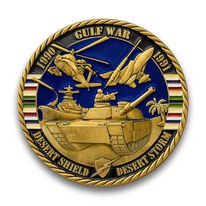 Desert Shield And Desert Storm Challenge Coin Collection