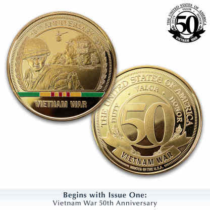 Minted In U.S.A. 50th Anniversary Vietnam War Coins