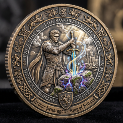 King Arthur – Sword in the Stone Legendary Commemorative Coin
