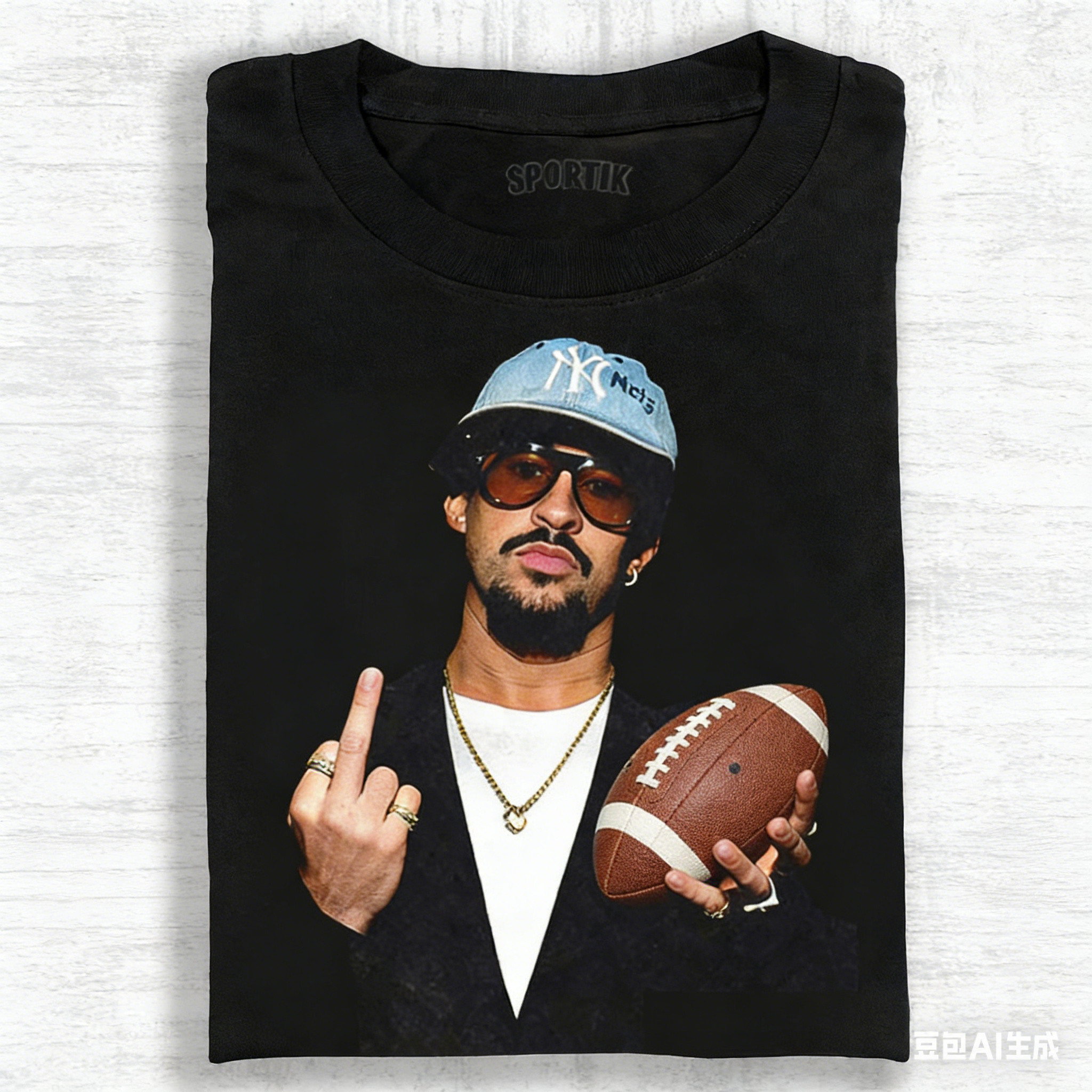 BAD BUNNY SUPER BOWL FOOTBALL TEE
