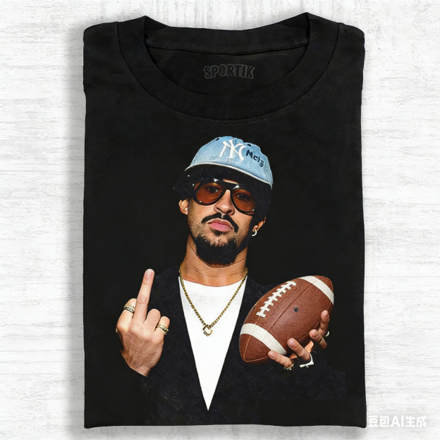 BAD BUNNY SUPER BOWL FOOTBALL TEE