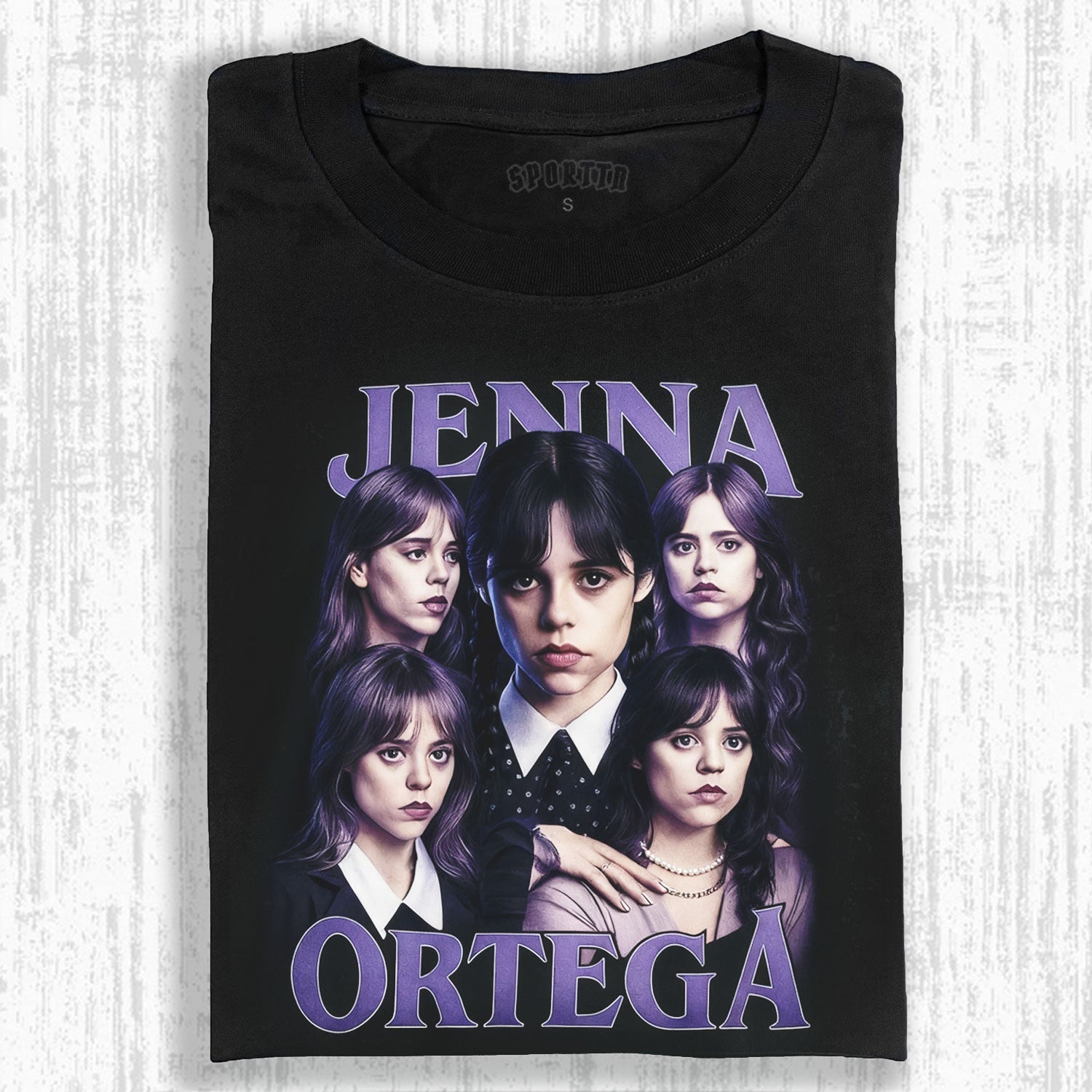 WEDNESDAY S2 ADDAMS THEMED T-SHIRT-LASPORTN