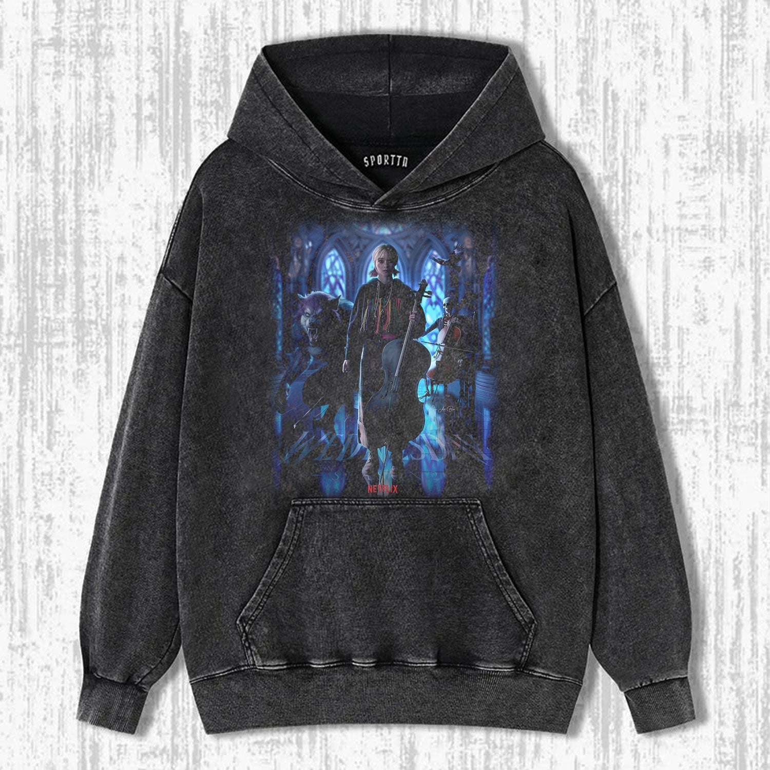 WEDNESDAY S2 ENID SINCLAIR THEMED T-SHIRT-LASPORTN