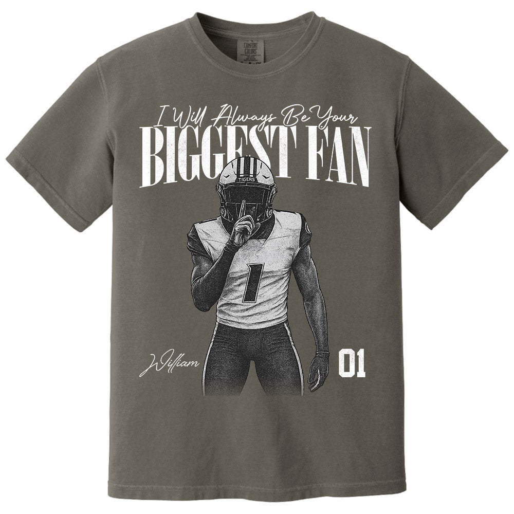 I'll Always Be Your Biggest Fan - Washed Tee Retro Bootleg Shirt For Football Players