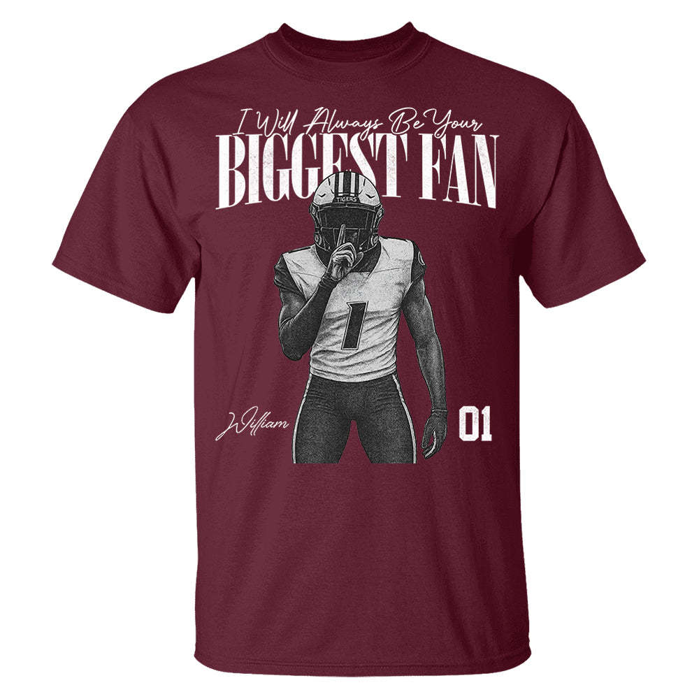 I'll Always Be Your Biggest Fan - Washed Tee Retro Bootleg Shirt For Football Players