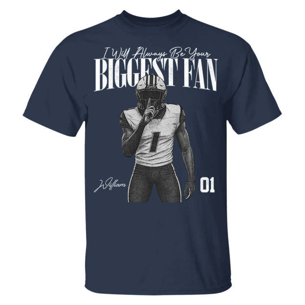 I'll Always Be Your Biggest Fan - Washed Tee Retro Bootleg Shirt For Football Players