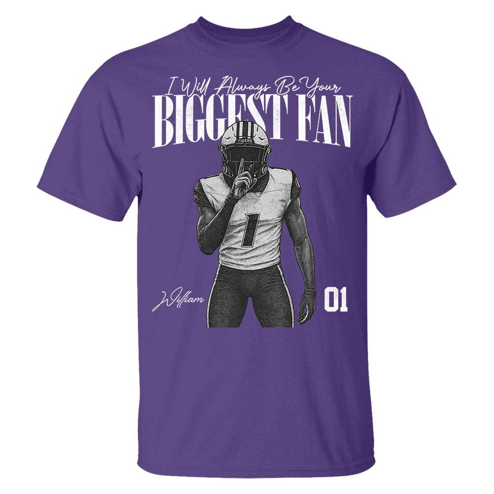 I'll Always Be Your Biggest Fan - Washed Tee Retro Bootleg Shirt For Football Players