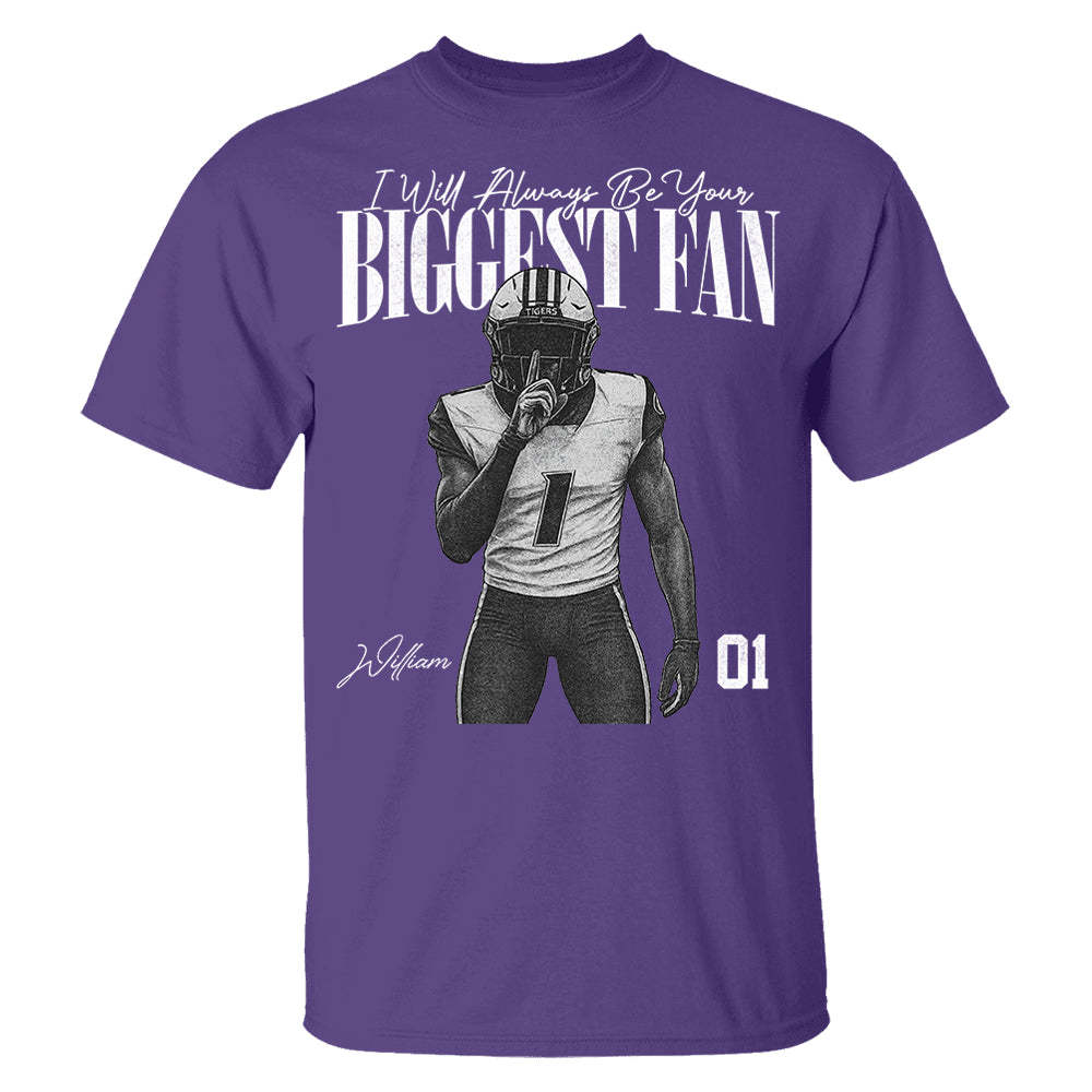 I'll Always Be Your Biggest Fan - Washed Tee Retro Bootleg Shirt For Football Players