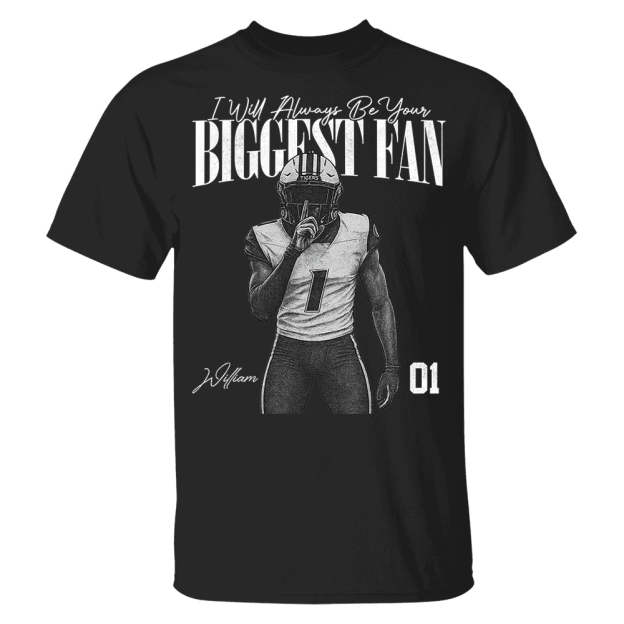 I'll Always Be Your Biggest Fan - Washed Tee Retro Bootleg Shirt For Football Players