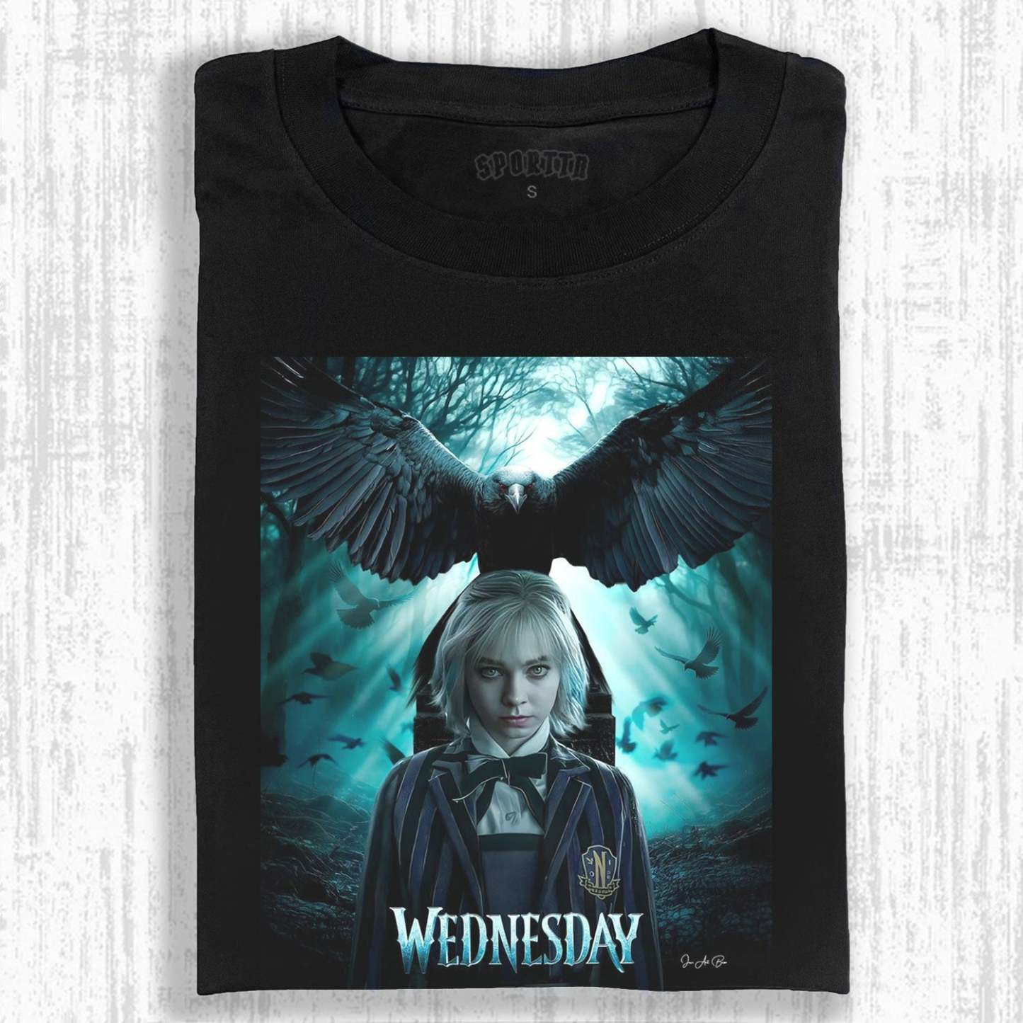 "WEDNESDAY S2 ENID SINCLAIR" THEMED V5 T-SHIRT-LASPORTN