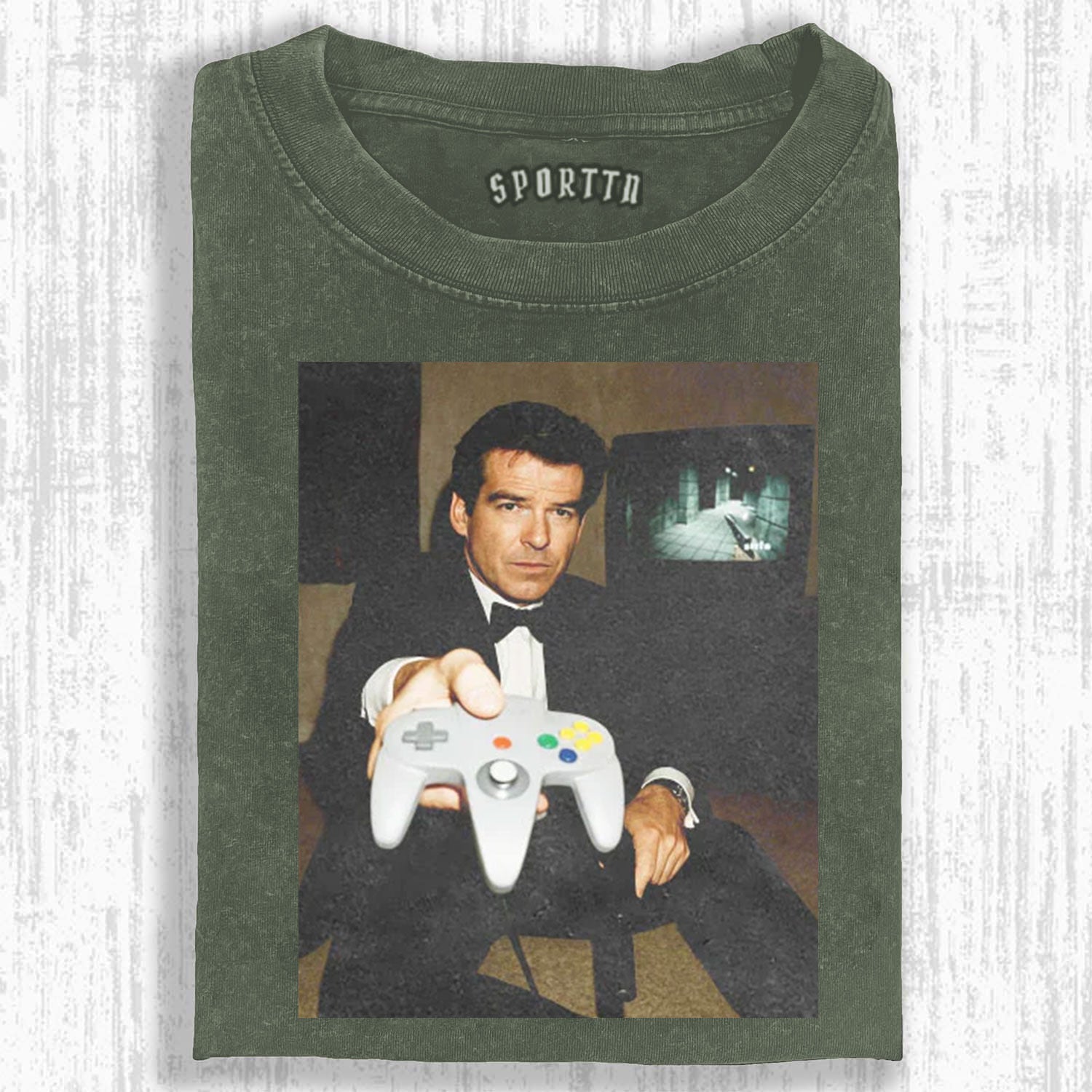N64 JAMES BOND 'YOUR TURN' FUNNY T-SHIRT-LASPORTN