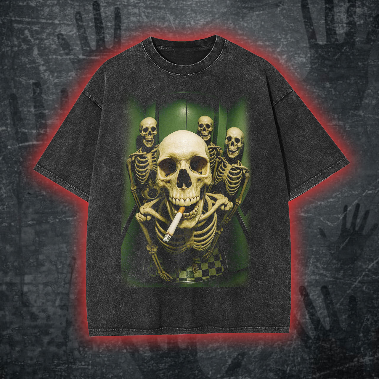 Vintage Skull Print T-Shirt/Sweatshirt/Hoodie-LASPORTN