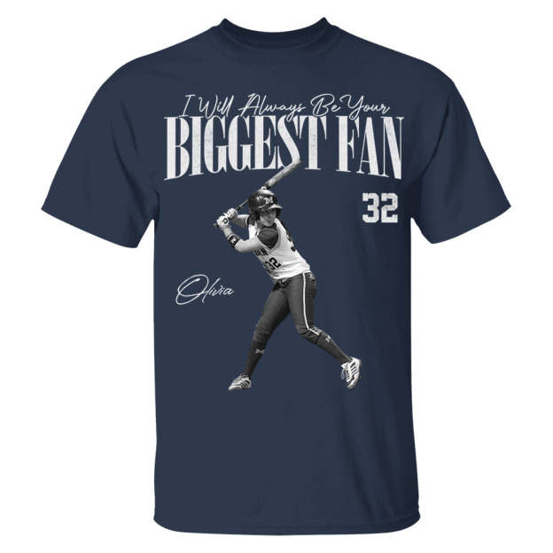 I'll Always Be Your Biggest Fan - Washed Tee Retro Bootleg Shirt For Softball Players T1807