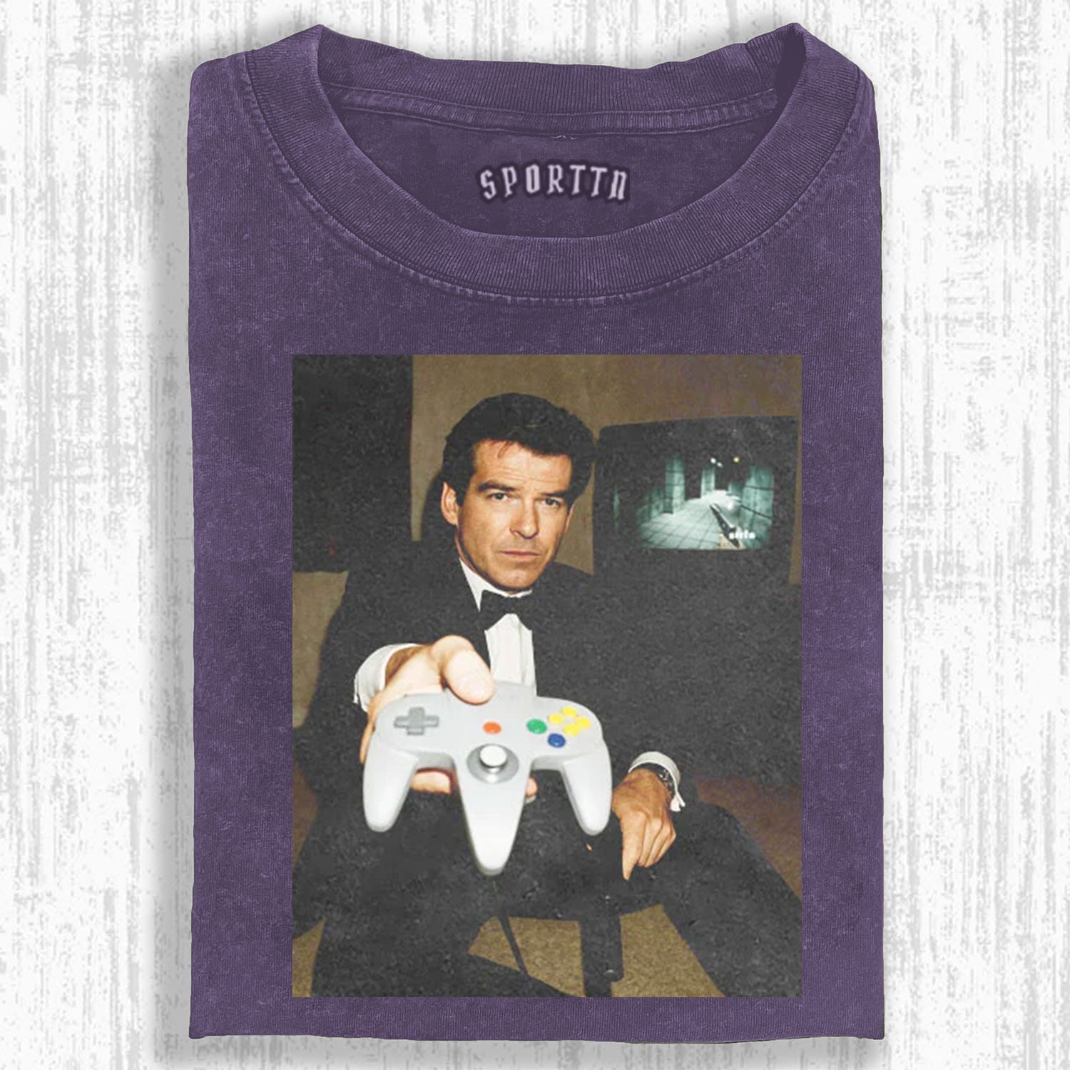 N64 JAMES BOND 'YOUR TURN' FUNNY T-SHIRT-LASPORTN
