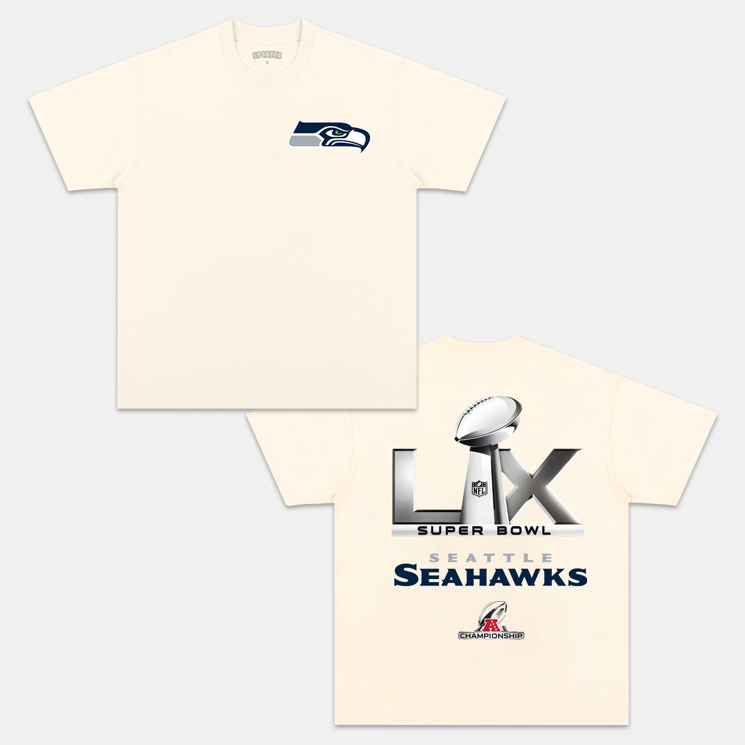 2026 SUPER BOWL LX & SEATTLE SEAHAWKS V2 TEE