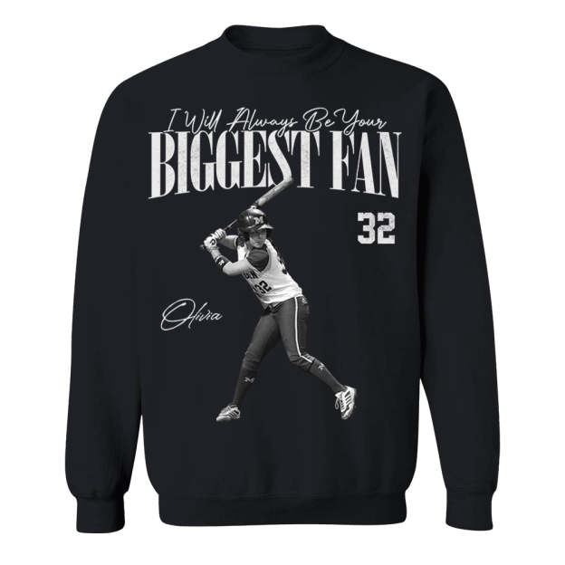 I'll Always Be Your Biggest Fan - Washed Tee Retro Bootleg Shirt For Softball Players T1807