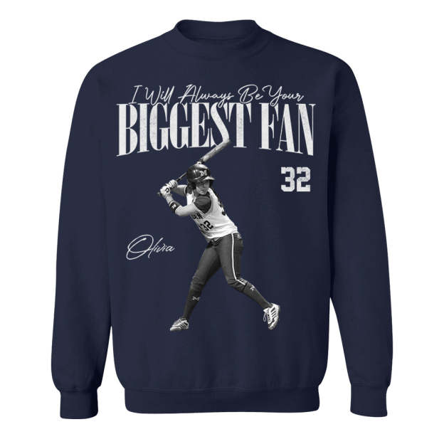 I'll Always Be Your Biggest Fan - Washed Tee Retro Bootleg Shirt For Softball Players T1807