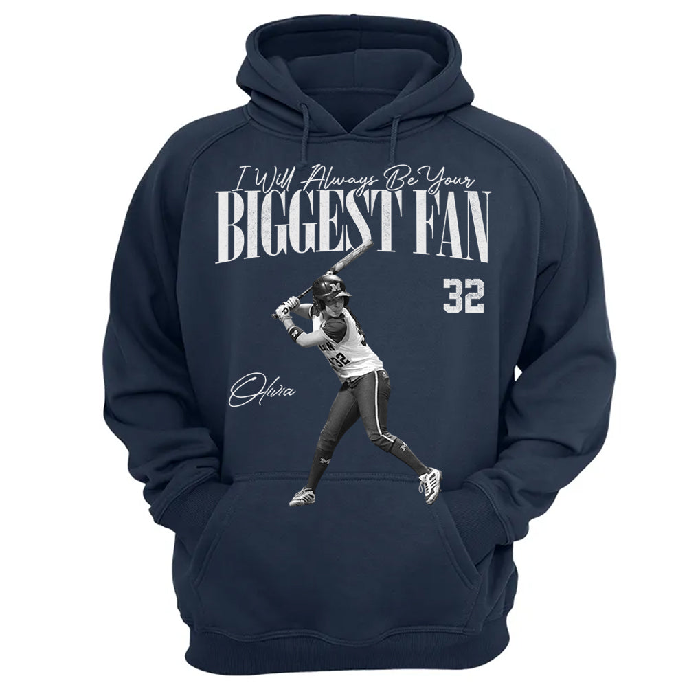 I'll Always Be Your Biggest Fan - Washed Tee Retro Bootleg Shirt For Softball Players T1807