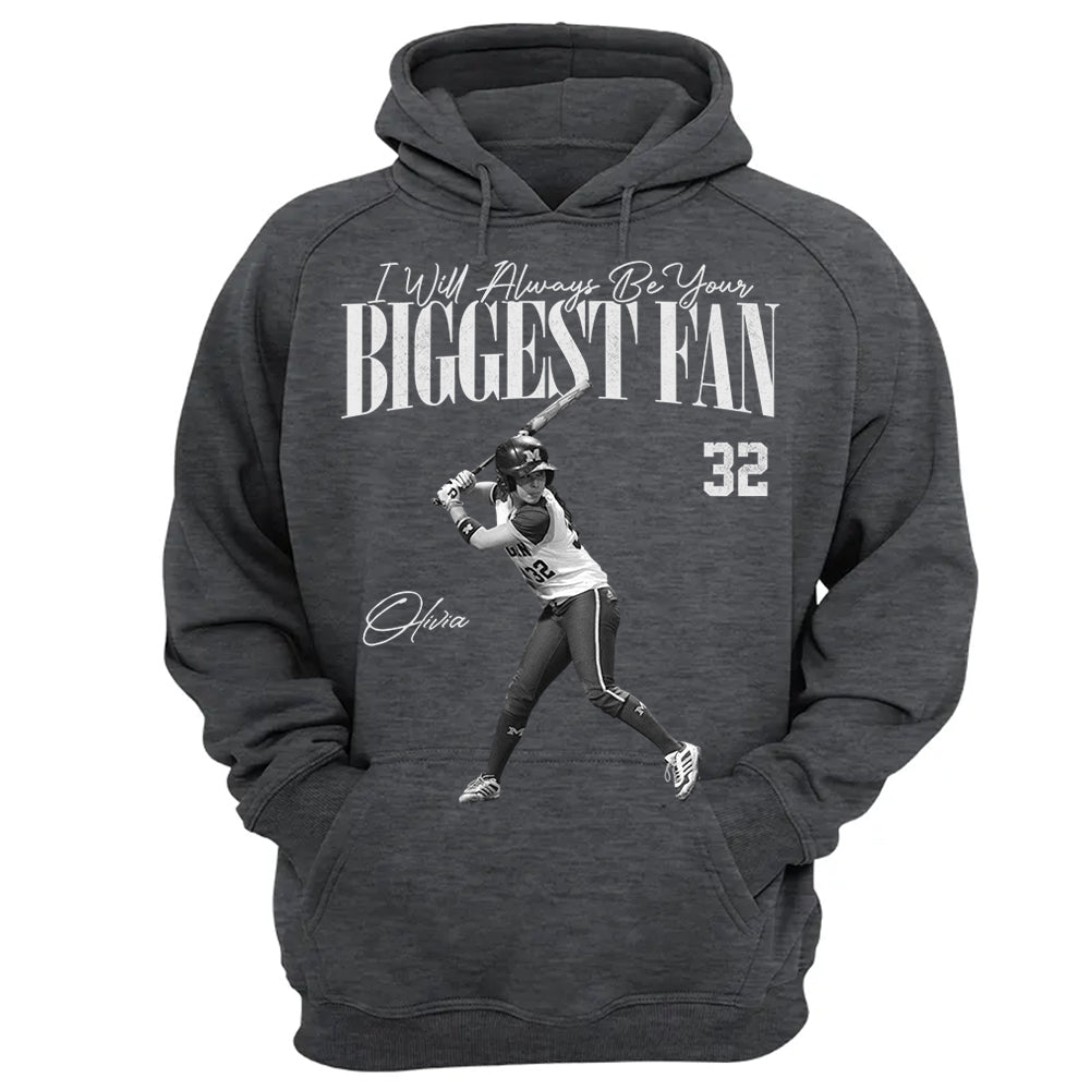 I'll Always Be Your Biggest Fan - Washed Tee Retro Bootleg Shirt For Softball Players T1807