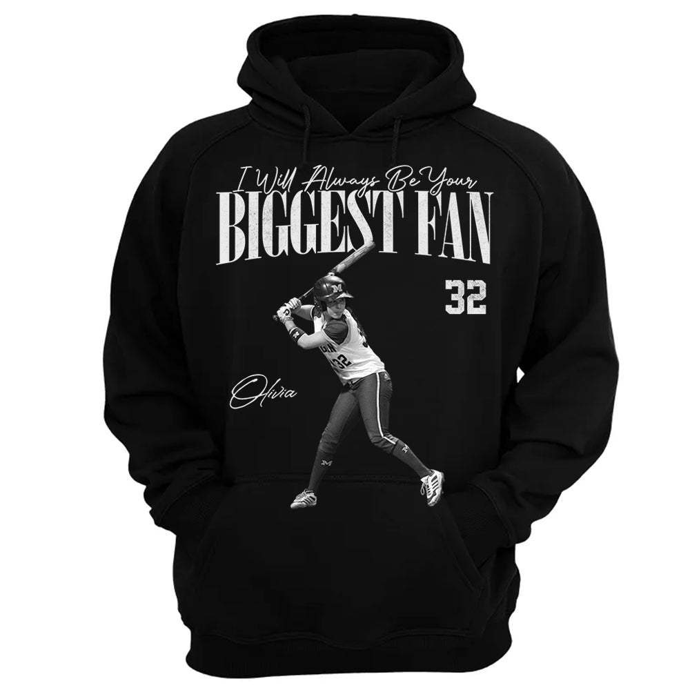 I'll Always Be Your Biggest Fan - Washed Tee Retro Bootleg Shirt For Softball Players T1807
