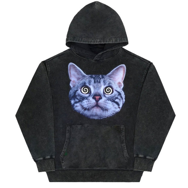 Cat Vintage Washed T-Shirt/Sweatshirt/Hoodie-LASPORTN