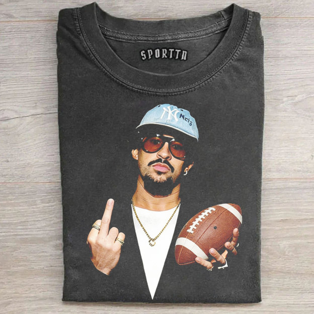 BAD BUNNY SUPER BOWL FOOTBALL TEE