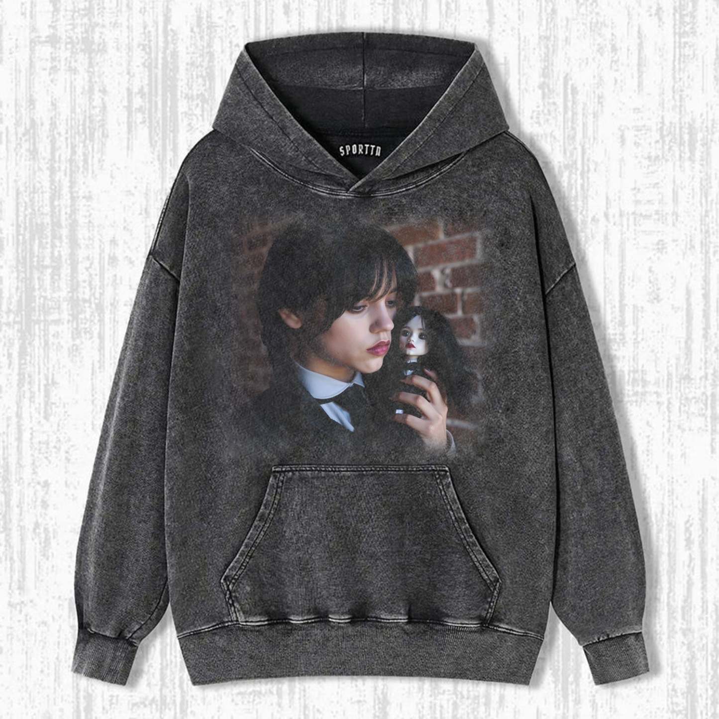 WEDNESDAY S2 ADDAMS THEMED T-SHIRT-LASPORTN