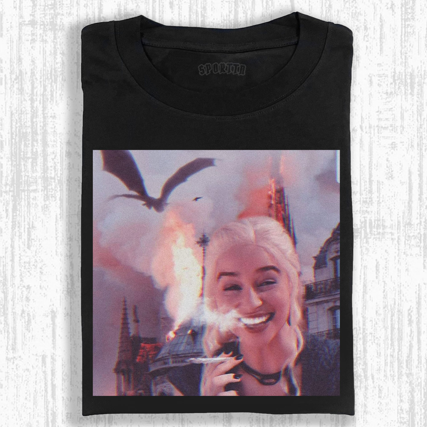 SPORTN.STORE Funny GoT Dragon Queen Smoking Graphic T-shirt/Sweatshirt/Hoodie