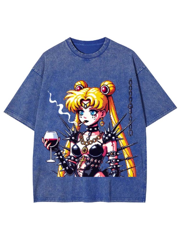 Punk Moon Washed Tshirt