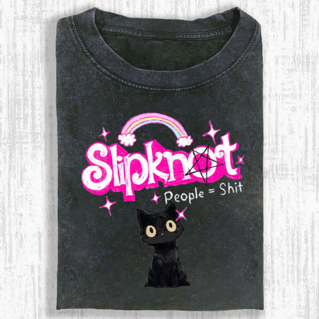 Slipknot Funny Cat T-shirt