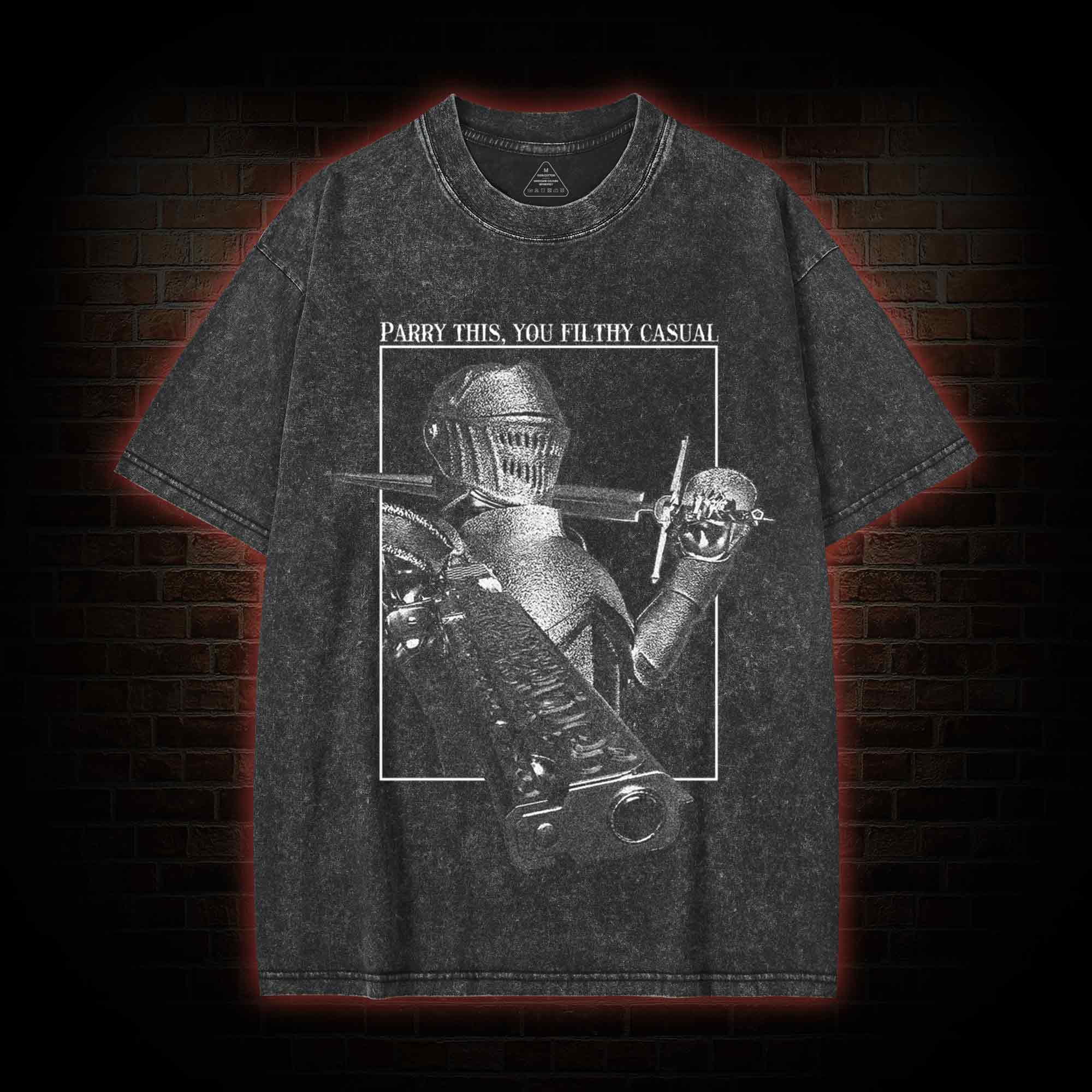 Parry This You Filthy Casual Washed T-shirt-LASPORTN