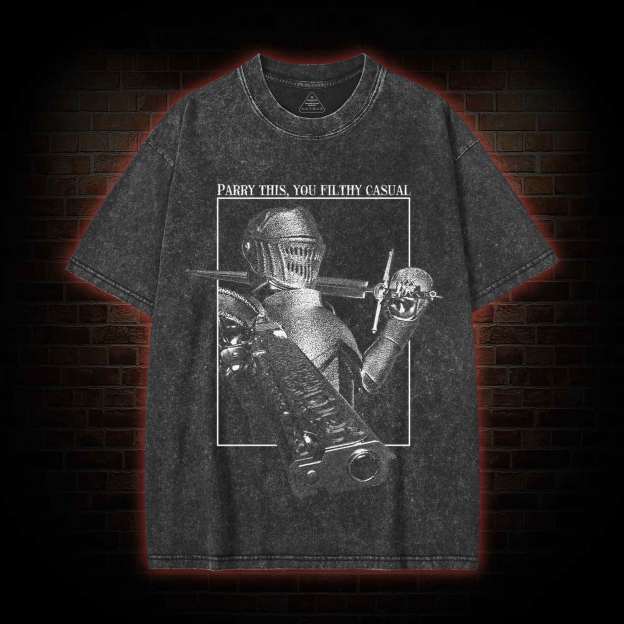 Parry This You Filthy Casual Washed T-shirt-LASPORTN