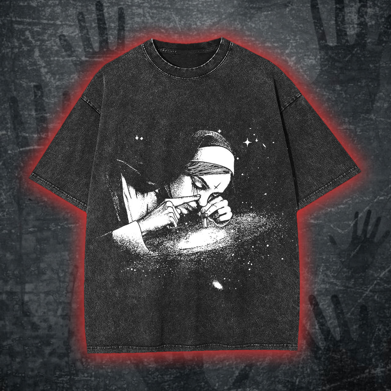 Nun Galaxy Washed Tshirt