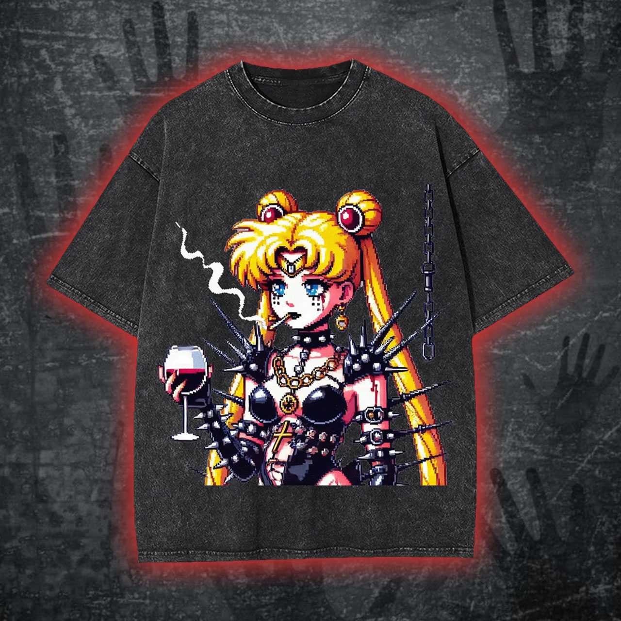 Punk Moon Washed Tshirt