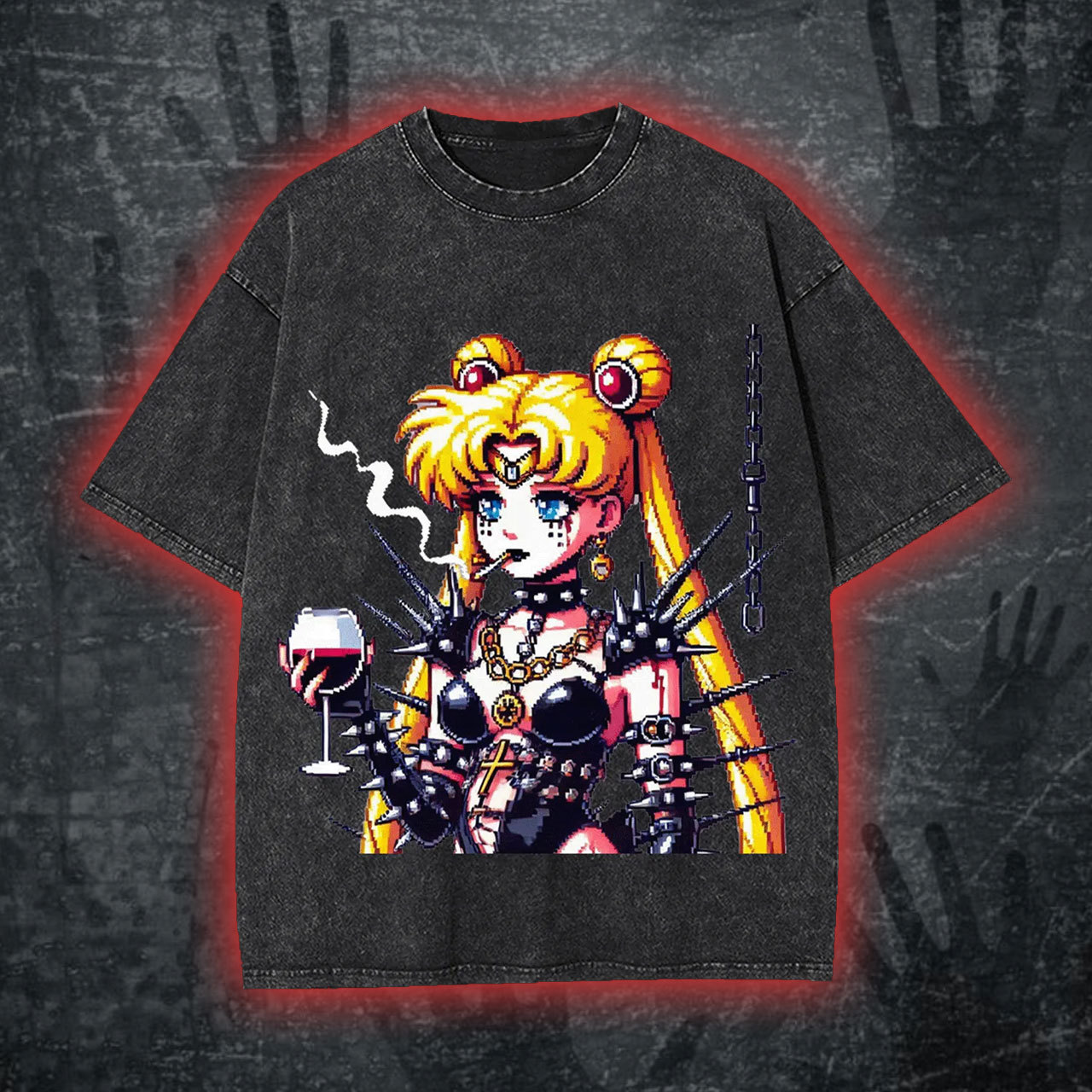 Punk Moon Washed Tshirt