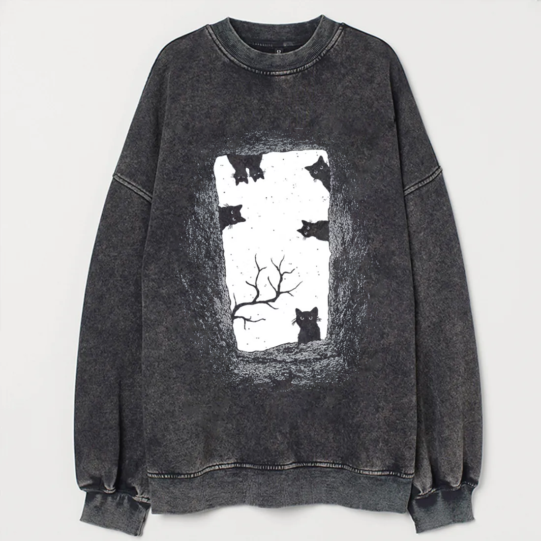 Black Cat Grave Sweatshirt