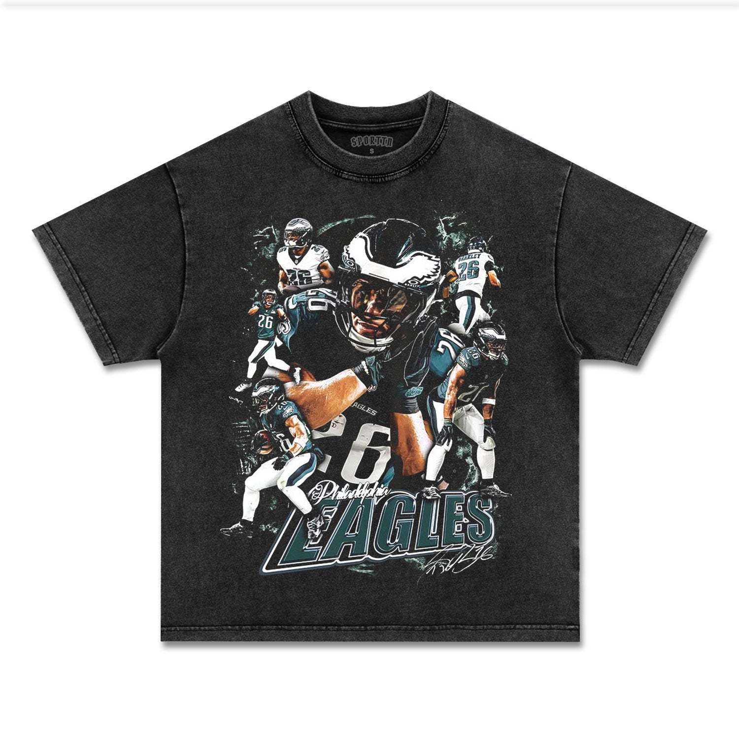SAQUON BARKLEY - PHILADELPHIA EAGLES TEE-LASPORTN