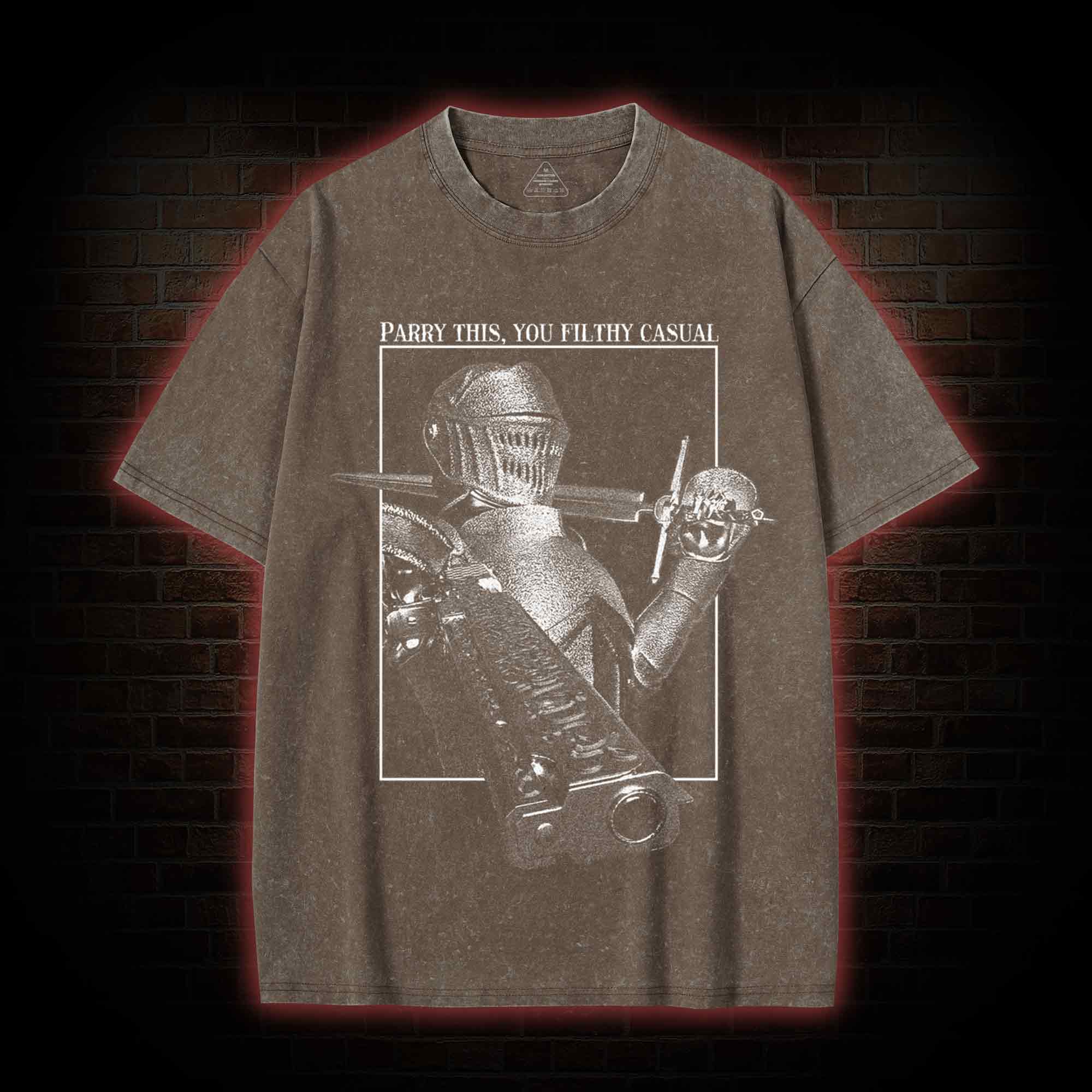 Parry This You Filthy Casual Washed T-shirt-LASPORTN