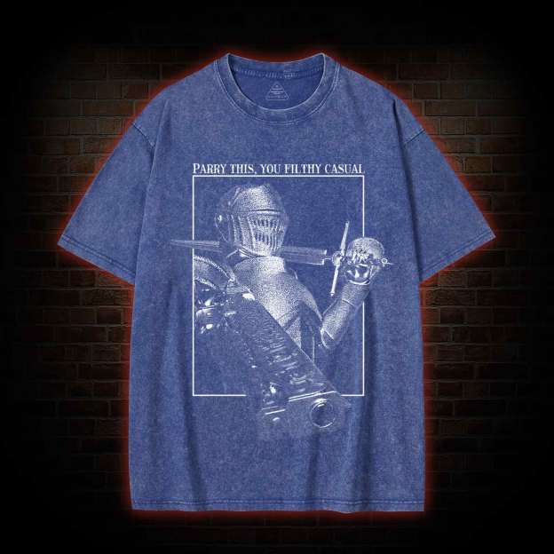 Parry This You Filthy Casual Washed T-shirt-LASPORTN