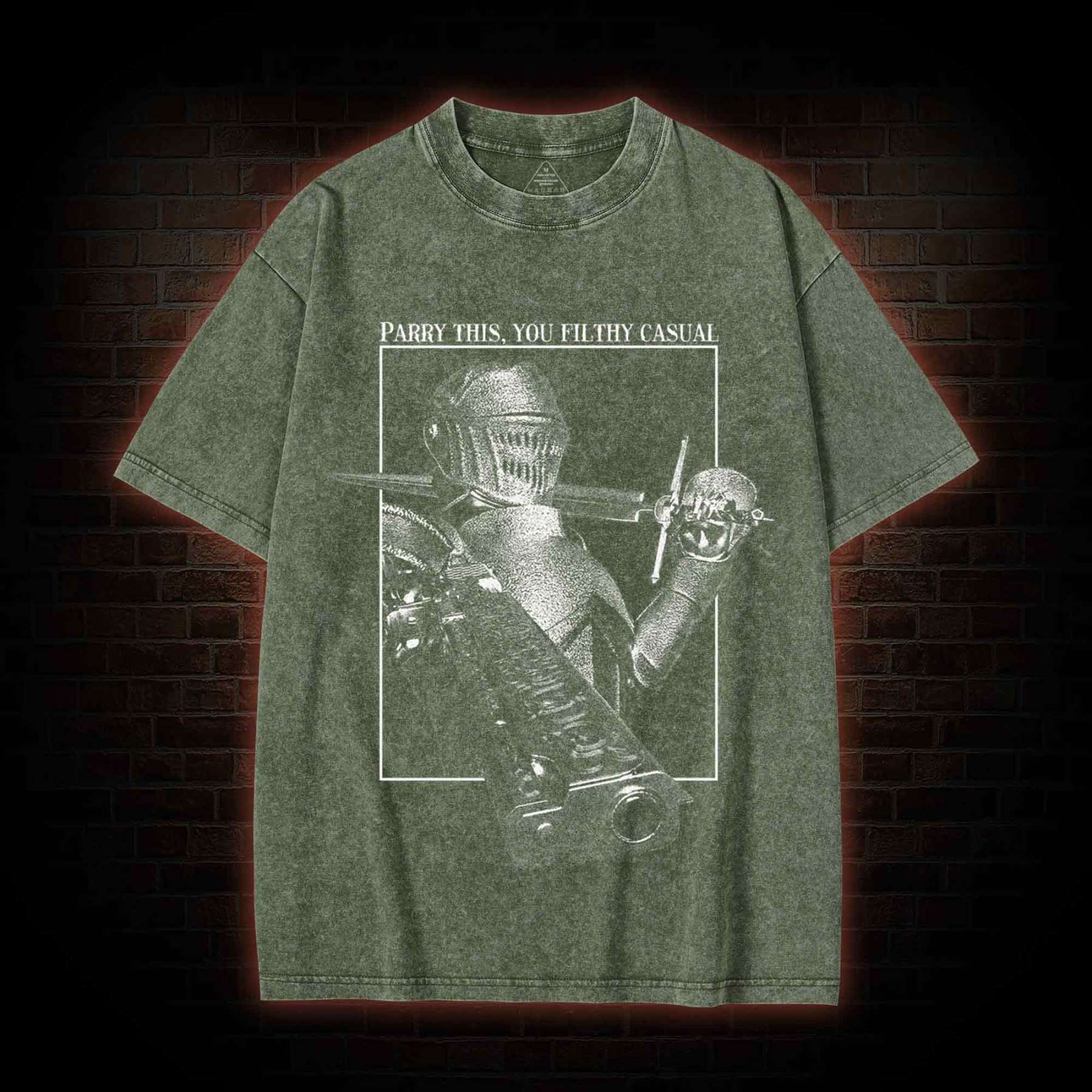 Parry This You Filthy Casual Washed T-shirt-LASPORTN