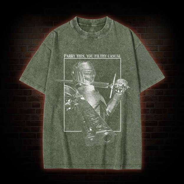 Parry This You Filthy Casual Washed T-shirt-LASPORTN