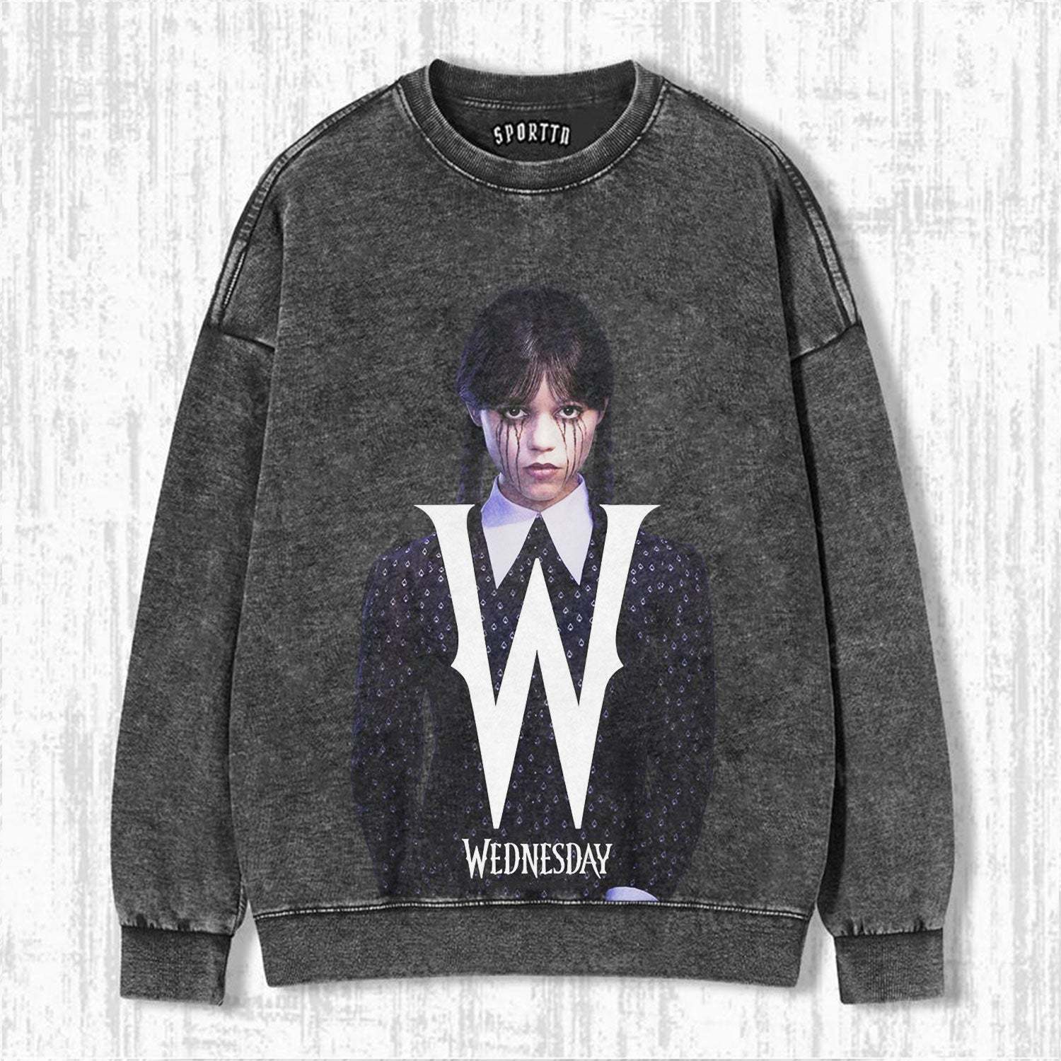 "WEDNESDAY S2 ADDAMS" THEMED V1 T-SHIRT-LASPORTN