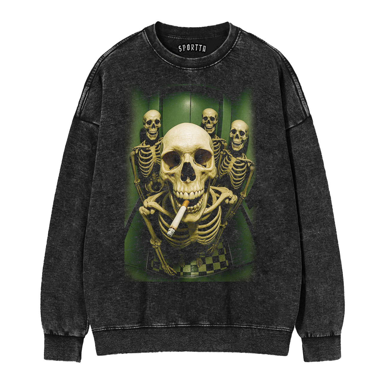 Vintage Skull Print T-Shirt/Sweatshirt/Hoodie-LASPORTN