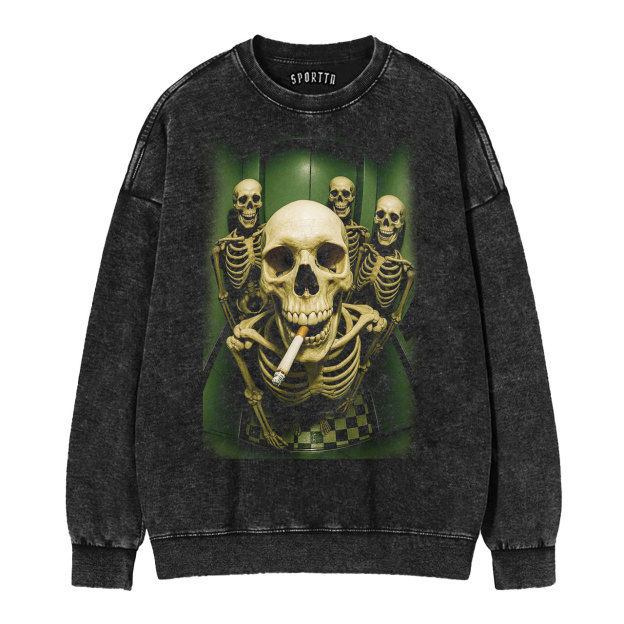 Vintage Skull Print T-Shirt/Sweatshirt/Hoodie-LASPORTN