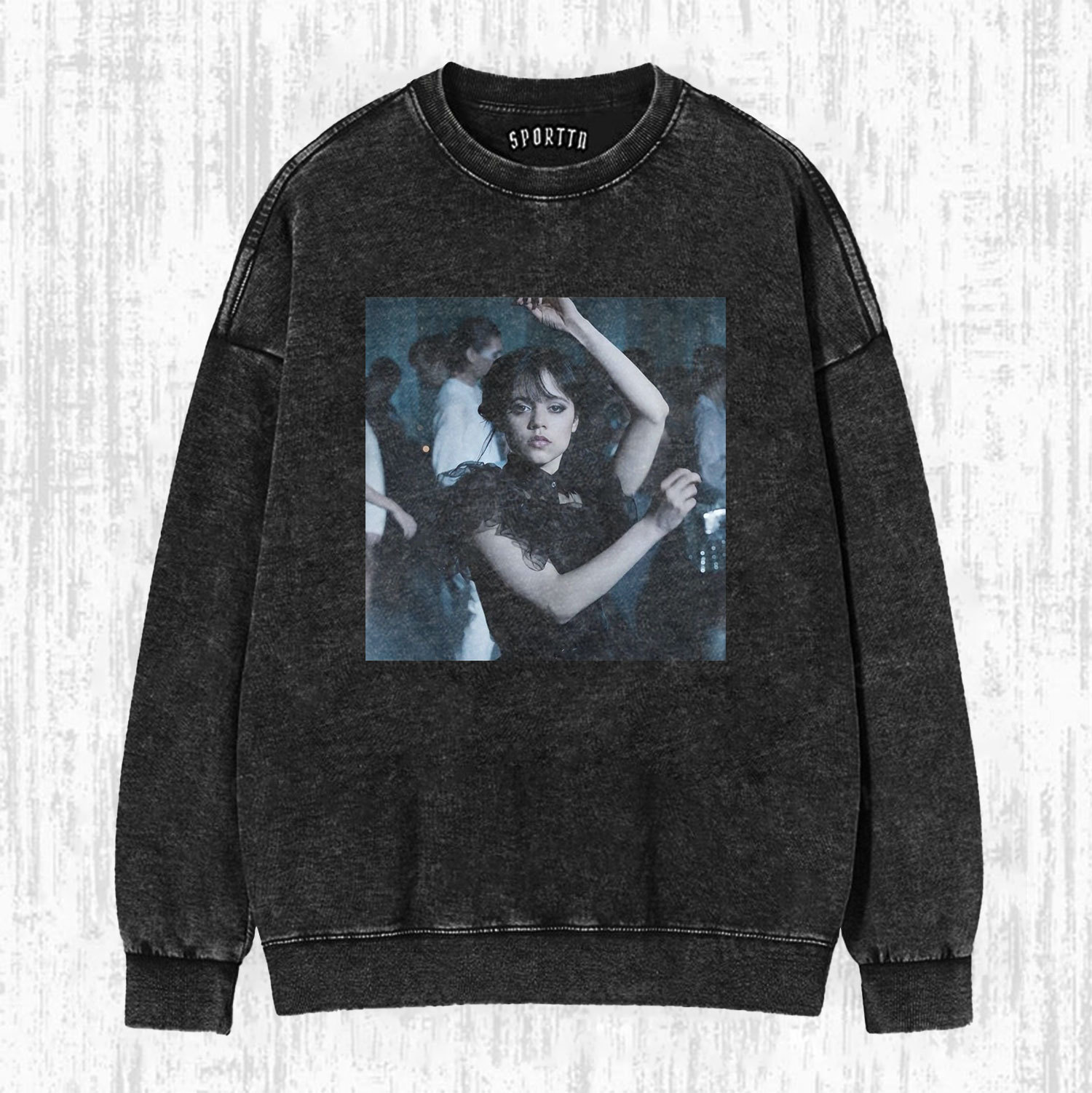 WEDNESDAY S2 ADDAMS THEMED T-SHIRT-LASPORTN