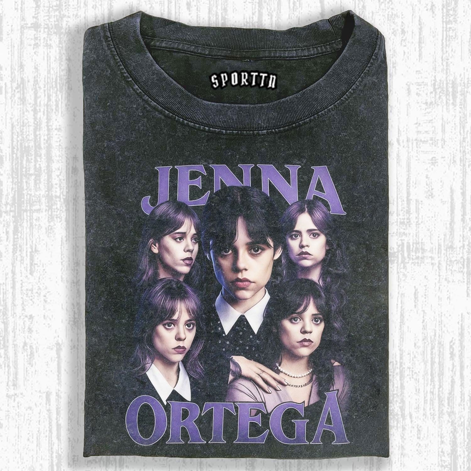 WEDNESDAY S2 ADDAMS THEMED T-SHIRT-LASPORTN