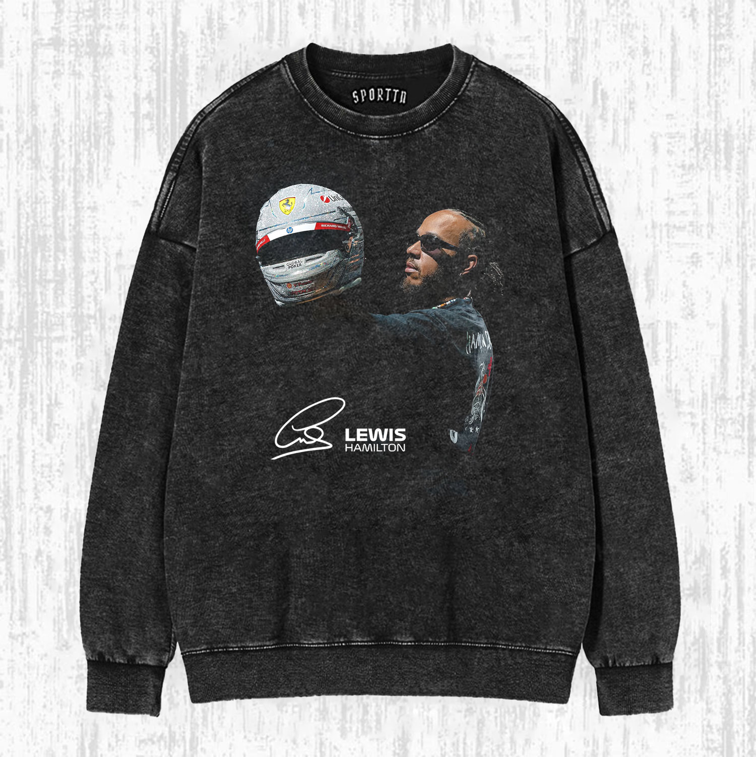 F1 Lewis Hamilton Signed Version Tee/Sweatshirt/Hoodie-LASPORTN