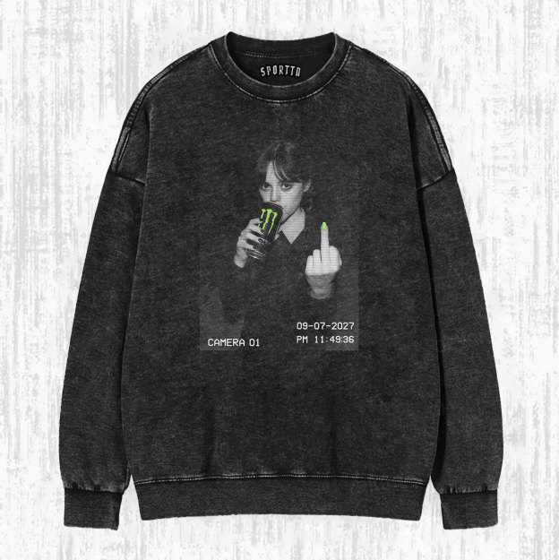 WEDNESDAY S2 ADDAMS THEMED T-SHIRT-LASPORTN