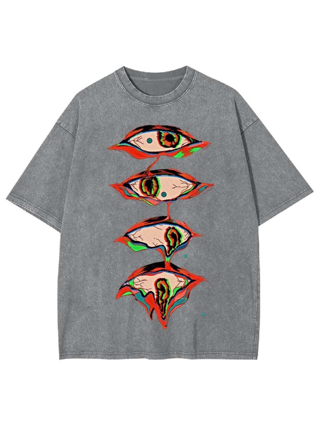 Surreal Eyes Cascade Washed Tshirt